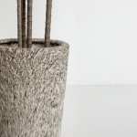 KANCHE ΓΛΑΣΤΡΑ ΣΕΤ 2ΤΜΧ 32x32x53cm ΚΕΡΑΜΙΚΟ ΜΠΕΖ ΜΑΥΡΟ c540605