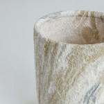 PEDRA ΓΛΑΣΤΡΑ ΣΕΤ 3ΤΜΧ 30x30x31cm ΚΕΡΑΜΙΚΟ ΜΠΕΖ ΛΕΥΚΟ c540606