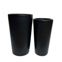 ONYX ΓΛΑΣΤΡΑ ΣΕΤ 2ΤΜΧ 32x32x53cm ΚΕΡΑΜΙΚΟ ΜΑΥΡΟ c540607