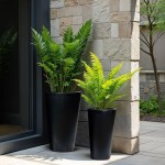 ONYX ΓΛΑΣΤΡΑ ΣΕΤ 2ΤΜΧ 32x32x53cm ΚΕΡΑΜΙΚΟ ΜΑΥΡΟ c540607