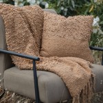 SIMPUL ΔΙΑΚΟΣΜΗΤΙΚΟ ΜΑΞΙΛΑΡΙ 45x45cm ΥΦΑΣΜΑ ΚΑΜΕΛ POLYESTER c540609