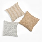 KUNAL ΔΙΑΚΟΣΜΗΤΙΚΟ ΜΑΞΙΛΑΡΙ ΕΞΩΤΕΡΙΚΟΥ ΧΩΡΟΥ 45x45cm ΥΦΑΣΜΑ ΜΠΕΖ POLYESTER c540633