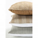 KUNAL ΔΙΑΚΟΣΜΗΤΙΚΟ ΜΑΞΙΛΑΡΙ ΕΞΩΤΕΡΙΚΟΥ ΧΩΡΟΥ 45x45cm ΥΦΑΣΜΑ ΜΠΕΖ POLYESTER c540633