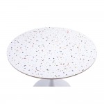 NOUGAT ΤΡΑΠΕΖΙ ΡΟΤΟΝΤΑ TERRAZZO 100x100x75cm c540694
