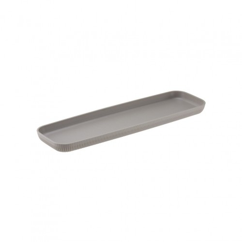Δίσκος Μελαμίνης GN2 4 53x16xΥ3cm γκρι σειρά Norway με κάθετες ρίγες Leone c540719
