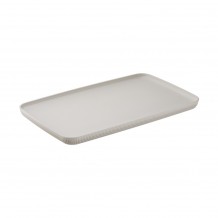 Δίσκος Μελαμίνης GN1 1 53x32 5xΥ3cm κρεμ σειρά Norway με κάθετες ρίγες Leone c540720