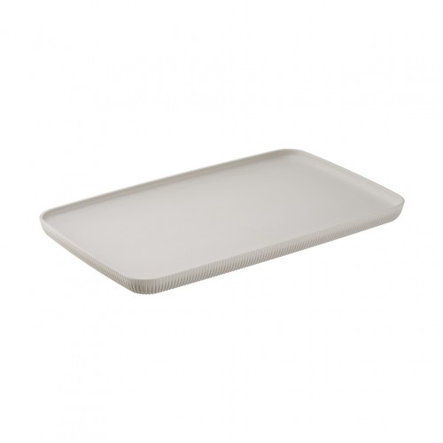 Δίσκος Μελαμίνης GN1 1 53x32 5xΥ3cm κρεμ σειρά Norway με κάθετες ρίγες Leone c540720