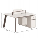 ΣΤΑΘΜΟΣ ΕΡΓΑΣΙΑΣ 2 ΘΕΣΕΩΝ NEWLINE HM18276 ΜΕΛΑΜΙΝΗ ΚΡΕΜ-ΠΟΔΙΑ ΑΛΟΥΜΙΝΙΟΥ 140x120x75Υεκ c540760