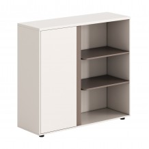 ΝΤΟΥΛΑΠΙ ΒΙΒΛΙΟΘΗΚΗ NEWLINE HM18282 ΜΕΛΑΜΙΝΗ ΛΕΥΚΗ ΑΝΟΙΧΤΟ ΚΑΦΕ 120x40x110Υεκ c540762