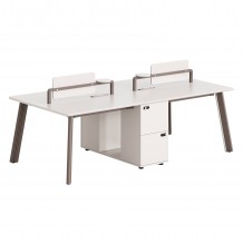 ΣΤΑΘΜΟΣ ΕΡΓΑΣΙΑΣ 4 ΘΕΣΕΩΝ NEWLINE HM18277 ΜΕΛΑΜΙΝΗ ΚΡΕΜ-ΠΟΔΙΑ ΑΛΟΥΜΙΝΙΟΥ 240x120x75Υ c540764