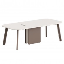 ΓΡΑΦΕΙΟ ΣΥΝΕΡΓΑΣΙΑΣ NEWLINE HM18278 ΜΕΛΑΜΙΝΗ ΚΡΕΜ-ΠΟΔΙΑ ΑΛΟΥΜΙΝΙΟΥ 240x110x75Υεκ c540765