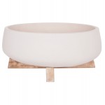 ΓΛΑΣΤΡΑ ΕΣ ΧΩΡΟΥ FRELLO HM4674 02M ΛΕΥΚΟ FIBER CEMENT--TEAK ΒΑΣΗ 27x26 5x12Υεκ c540790