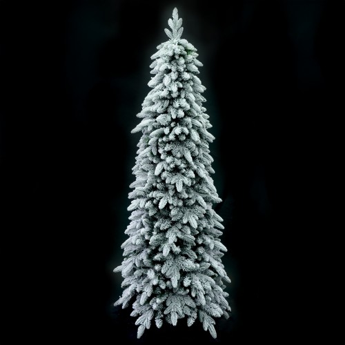 SNOWFALL FIR ΧΡΙΣΤΟΥΓΕΝΝΙΑΤΙΚΟ ΔΕΝΤΡΟ ΧΙΟΝΙΣΜΕΝΟ 80x80x210cm PE PVC ΠΡΑΣΙΝΟ ΛΕΥΚΟ c540795
