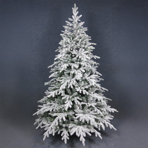 CHRISTMAS DREAMS ΧΡΙΣΤΟΥΓΕΝΝΙΑΤΙΚΟ ΔΕΝΤΡΟ ΧΙΟΝΙΣΜΕΝΟ 150x150x210cm PE PVC ΠΡΑΣΙΝΟ ΛΕΥΚΟ c540800