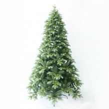 NATALE PINE ΧΡΙΣΤΟΥΓΕΝΝΙΑΤΙΚΟ ΔΕΝΤΡΟ 130x130x210cm PE PVC ΓΚΡΙ ΠΡΑΣΙΝΟ c540807