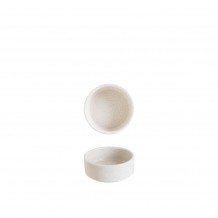 Μπωλ Premium Vitrified Στοιβαζόμενο 35cc φ6cm Λευκό Πάγου σειρά LIORA Ripple BONNA Σετ 24 c540820