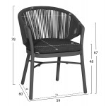 ΠΟΛΥΘΡΟΝΑ ΤΡΑΠΕΖΑΡΙΑΣ XANTION ΗM6472 01 ΓΚΡΙ ΑΛΟΥΜΙΝΙΟ-ΣΧΟΙΝΙ-ΜΑΞΙΛΑΡΙ 59x60x78Υεκ c540847