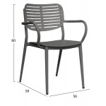 ΠΟΛΥΘΡΟΝΑ ΤΡΑΠΕΖΑΡΙΑΣ HILLIARD HM6644 01 ΑΛΟΥΜΙΝΙΟ ΣΕ ΓΚΡΙ 56x58x80Υεκ c540852