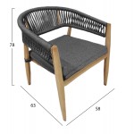 ΠΟΛΥΘΡΟΝΑ ΑΛΟΥΜΙΝΙΟΥ LISTON HM6646 ΒΑΜΒΟΟ LOOK---ΣΧΟΙΝΙ OLEFIN ΑΝΘΡΑΚΙ 58x63x78Υ c540858