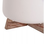 ΓΛΑΣΤΡΑ ΕΣ ΧΩΡΟΥ FRELLO HM4674 02L ΛΕΥΚΟ FIBER CEMENT--TEAK ΒΑΣΗ 29x29x23 5Υεκ c540929