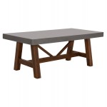 ΤΡΑΠΕΖΙ ΤΡΑΠΕΖΑΡΙΑΣ MAEVE HM6575 01 ΓΚΡΙ ΤΣΙΜΕΝΤΟ--ΞΥΛΟ ΑΚΑΚΙΑΣ 200x100x75Υεκ c540930