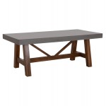 ΤΡΑΠΕΖΙ ΤΡΑΠΕΖΑΡΙΑΣ MAEVE HM6575 01 ΓΚΡΙ ΤΣΙΜΕΝΤΟ--ΞΥΛΟ ΑΚΑΚΙΑΣ 200x100x75Υεκ c540930