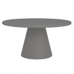 ΤΡΑΠΕΖΙ ΤΡΑΠΕΖΑΡΙΑΣ ΣΤΡΟΓΓΥΛΟ RAIKO HM6573 01 ΓΚΡΙ ΤΣΙΜΕΝΤΟ Φ130x75Υεκ c540932