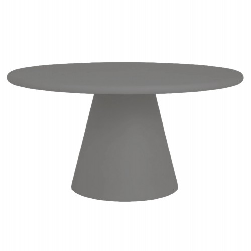 ΤΡΑΠΕΖΙ ΤΡΑΠΕΖΑΡΙΑΣ ΣΤΡΟΓΓΥΛΟ RAIKO HM6573 01 ΓΚΡΙ ΤΣΙΜΕΝΤΟ Φ130x75Υεκ c540932