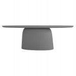 ΤΡΑΠΕΖΙ ΤΡΑΠΕΖΑΡΙΑΣ ΟΒΑΛ BRECCAN HM6577 01 ΓΚΡΙ ΤΣΙΜΕΝΤΟ 240x100x75Υεκ c540933