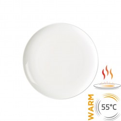 Σετ 6 θερμαινόμενα πιάτα πορσελάνης λευκά 27cm c54114
