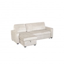 TRESOR ΚΑΝΑΠΕΣ ΚΡΕΒΑΤΙ ΓΩΝΙΑ ΑΝΑΣΤΡΕΨΙΜΗ OFF WHITE 223x145x91cm c541526