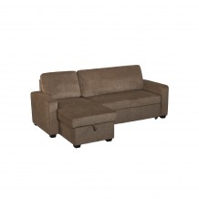 TRESOR ΚΑΝΑΠΕΣ ΚΡΕΒΑΤΙ ΓΩΝΙΑ ΑΝΑΣΤΡΕΨΙΜΗ ΚΑΦΕ 223x145x91cm c541527