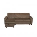 TRESOR ΚΑΝΑΠΕΣ ΚΡΕΒΑΤΙ ΓΩΝΙΑ ΑΝΑΣΤΡΕΨΙΜΗ ΚΑΦΕ 223x145x91cm c541527