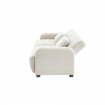 NUBO ΚΑΝΑΠΕΣ ΚΡΕΒΑΤΙ 3ΘΕΣΙΟΣ OFF WHITE 213x93x86cm c541529
