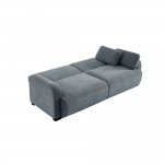 NUBO ΚΑΝΑΠΕΣ ΚΡΕΒΑΤΙ 3ΘΕΣΙΟΣ ΓΚΡΙ 213x93x86cm c541531