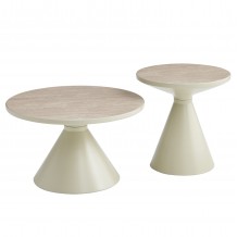 ΣΕΤ 2 ΤΡΑΠΕΖΙA ΣΑΛΟΝΙΟΥ LYNX HM18316 94 Β ΔΙΑΛΟΓΗΣ-ΜΕΤΑΛΛΟ SINTERED STONE TOP c541574