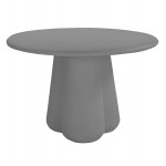 ΤΡΑΠΕΖΙ ΤΡΑΠΕΖΑΡΙΑΣ ΣΤΡΟΓΓΥΛΟ NAYU HM6583 01 ΓΚΡΙ FIBER CEMENT Φ120x75Υεκ c541578