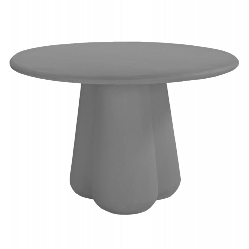 ΤΡΑΠΕΖΙ ΤΡΑΠΕΖΑΡΙΑΣ ΣΤΡΟΓΓΥΛΟ NAYU HM6583 01 ΓΚΡΙ FIBER CEMENT Φ120x75Υεκ c541578