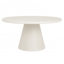 ΤΡΑΠΕΖΙ ΤΡΑΠΕΖΑΡΙΑΣ ΣΤΡΟΓΓΥΛΟ RAIKO HM6573 02 ΜΠΕΖ FIBER CEMENT Φ130x75Υεκ c541583