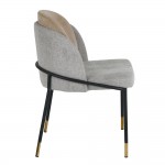 ASTON ΚΑΡΕΚΛΑ ΓΚΡΙ ΑΝΟΙΧΤΟ ΜΑΥΡΟ 55x55x78cm SET 4τμχ c541605