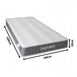 Στρώμα Dreamer pakoworld pocket spring compressed διπλής όψης 20cm 100x200εκ c541642