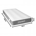 Στρώμα Dreamer pakoworld pocket spring compressed διπλής όψης 20cm 90x190εκ c541643
