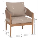 ΣΕΤ ΣΑΛΟΝΙ ΕΞ ΧΩΡΟΥ 4ΤΜΧ KANU HM6416 ΞΥΛΟ ΑΚΑΚΙΑΣ-ΜΕΤΑΛΛΟ-ΣΧΟΙΝΙ -- ΜΠΕΖ c541650