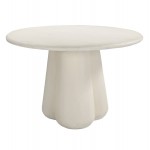 ΤΡΑΠΕΖΙ ΤΡΑΠΕΖΑΡΙΑΣ ΣΤΡΟΓΓΥΛΟ NAYU HM6583 02 ΜΠΕΖ FIBER CEMENT Φ120x75Υεκ c541652