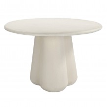 ΤΡΑΠΕΖΙ ΤΡΑΠΕΖΑΡΙΑΣ ΣΤΡΟΓΓΥΛΟ NAYU HM6583 02 ΜΠΕΖ FIBER CEMENT Φ120x75Υεκ c541652