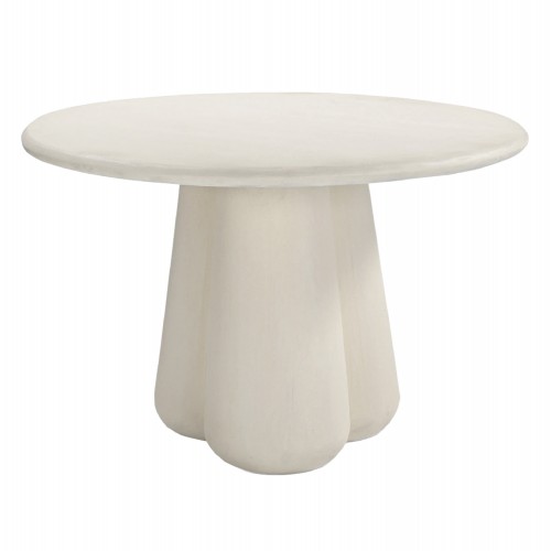 ΤΡΑΠΕΖΙ ΤΡΑΠΕΖΑΡΙΑΣ ΣΤΡΟΓΓΥΛΟ NAYU HM6583 02 ΜΠΕΖ FIBER CEMENT Φ120x75Υεκ c541652