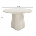 ΤΡΑΠΕΖΙ ΤΡΑΠΕΖΑΡΙΑΣ ΣΤΡΟΓΓΥΛΟ NAYU HM6583 02 ΜΠΕΖ FIBER CEMENT Φ120x75Υεκ c541652