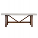 ΤΡΑΠΕΖΙ ΤΡΑΠΕΖΑΡΙΑΣ MAEVE HM6575 02 ΜΠΕΖ FIBER CEMENT--ΞΥΛΟ ΑΚΑΚΙΑΣ 200x100x75Υεκ c541653