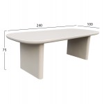 ΤΡΑΠΕΖΙ ΤΡΑΠΕΖΑΡΙΑΣ AZAMI HM6600 02 ΜΠΕΖ FIBER CEMENT 240x100x75Υεκ c541658