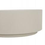 ΤΡΑΠΕΖΙ ΜΕΣΗΣ ΣΤΡΟΓΓΥΛΟ KYOKO HM6579 02 ΜΠΕΖ FIBER CEMENT Φ90x34Υεκ c541660